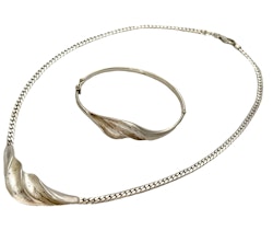 Halsband & Armband sterling silver 925, Riitta Hakala, Finland