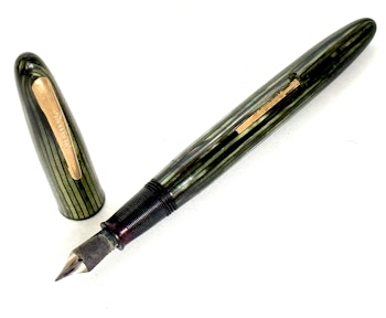 Vintage Sheaffer's Feather Touch 5, reservoarpenna med 14 karat guldspets