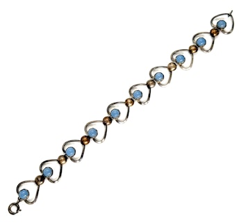 KARL ERIK PALMGREN, Armband silver med kalcedon