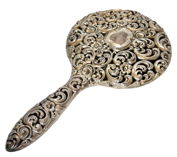 Handspegel i silver 835