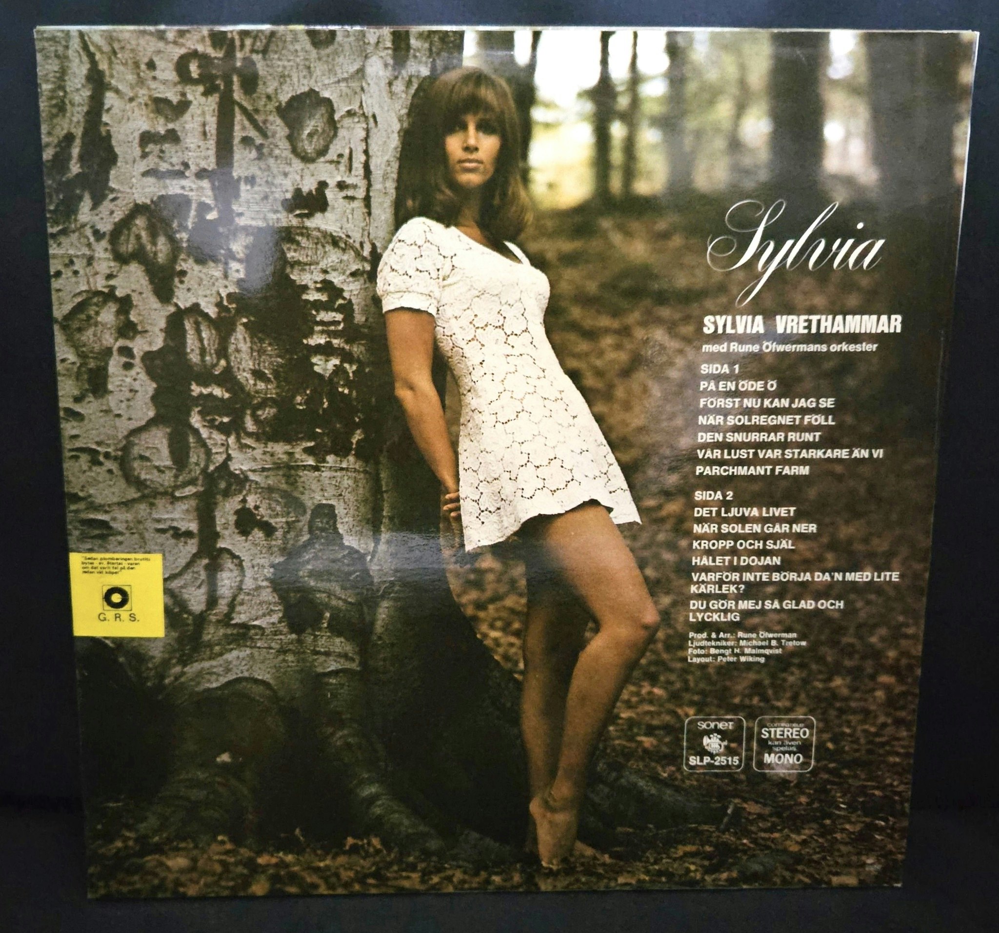 Sylvia Vrethammar Med Rune Öfwermans Orkester, Vinyl LP NY