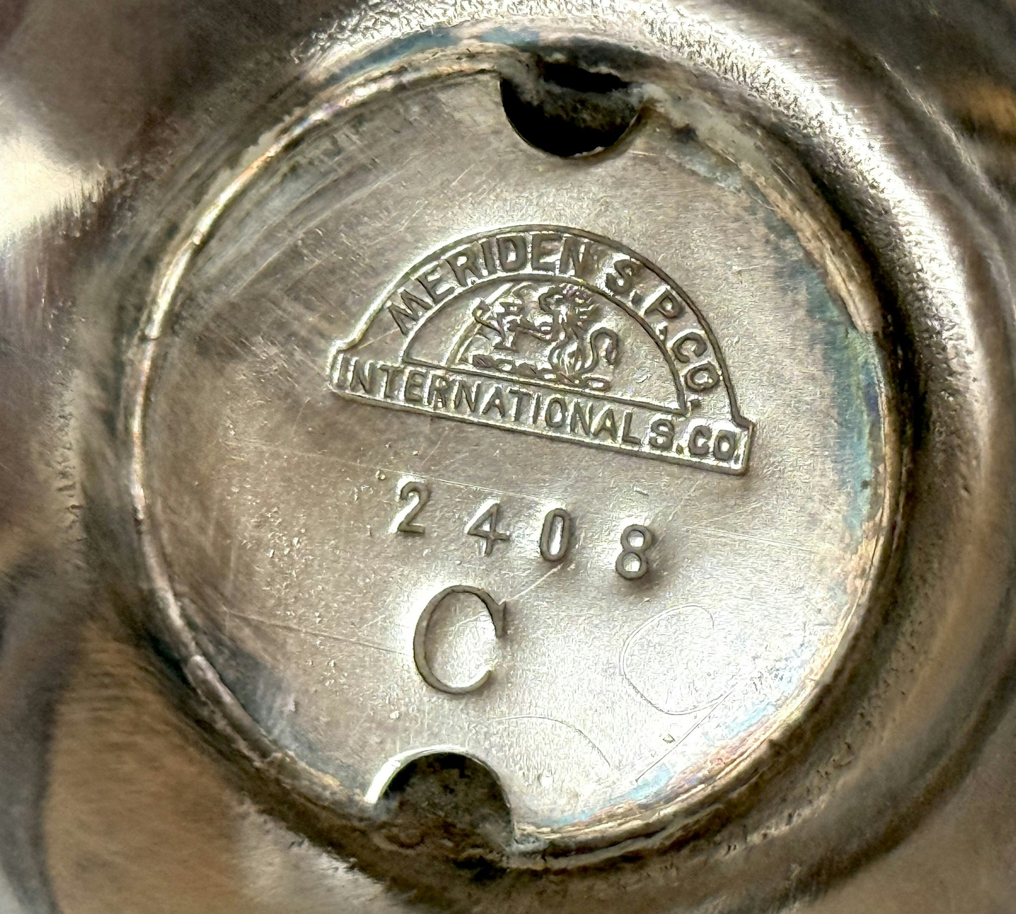 Meriden s.p. co International sc Viktoriansk silverpläterad Teservis