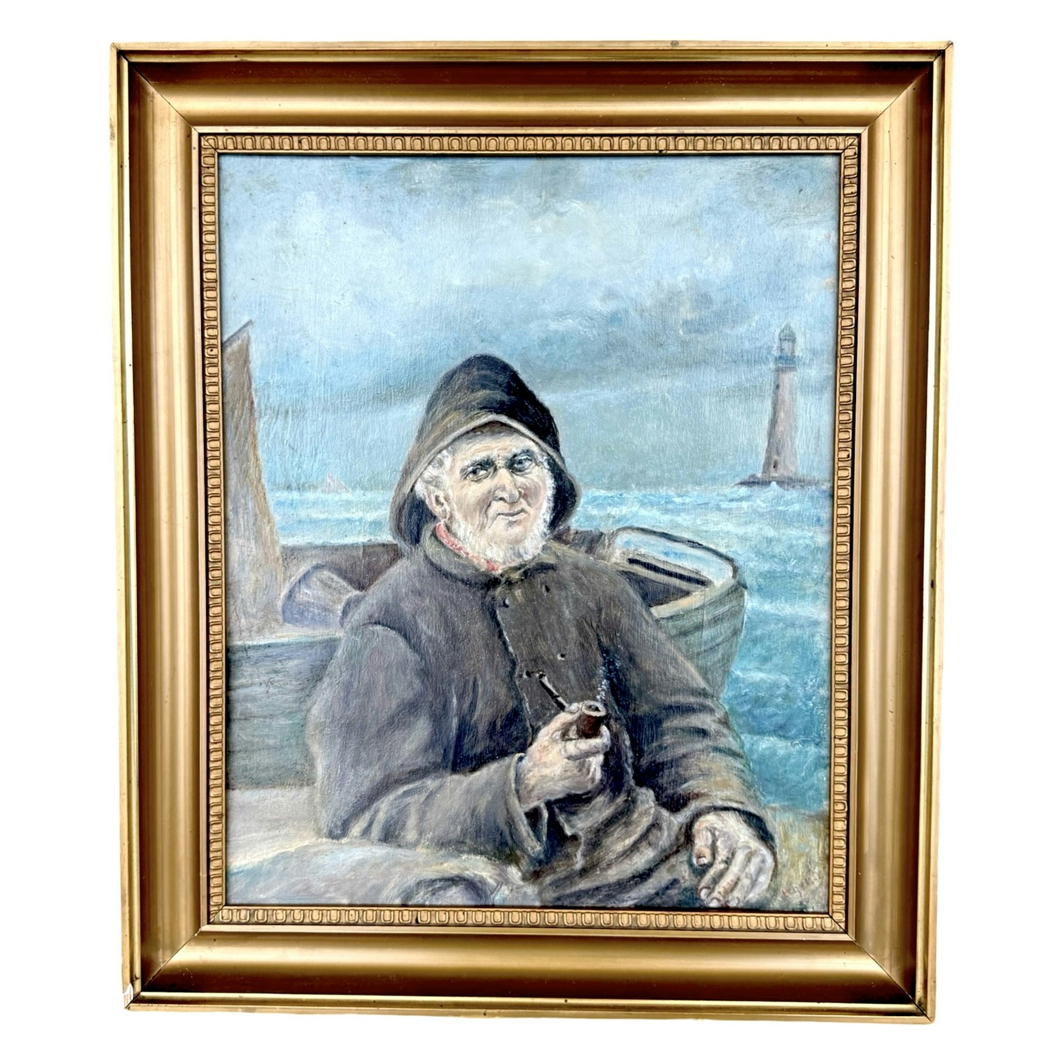 Oidentifierad konstnär, Olja på duk, Otydligt signerad