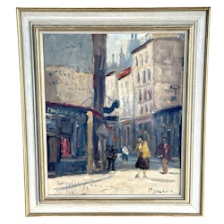 Michel Soutine (1941-1986). Paris motiv, Oljemålning på duk, signerad