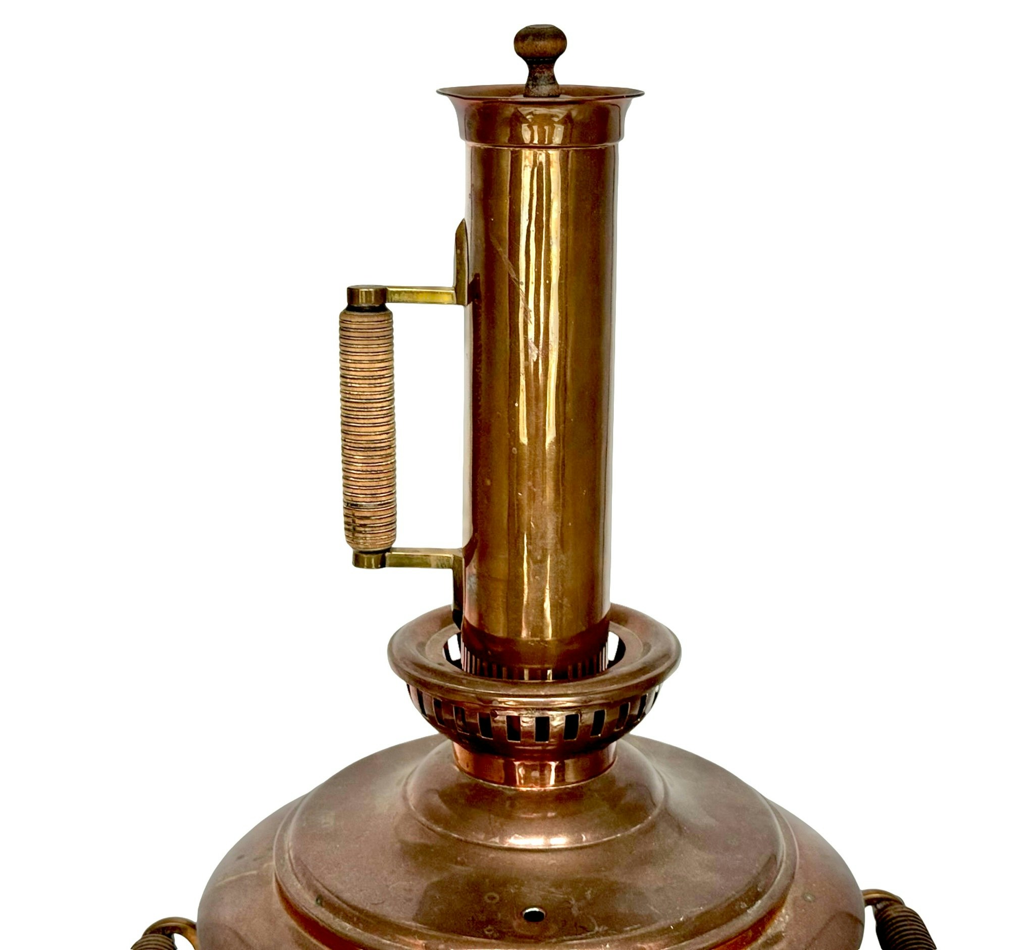 Samovar, kobber, Rusland, 1800-tallet, Stemplet