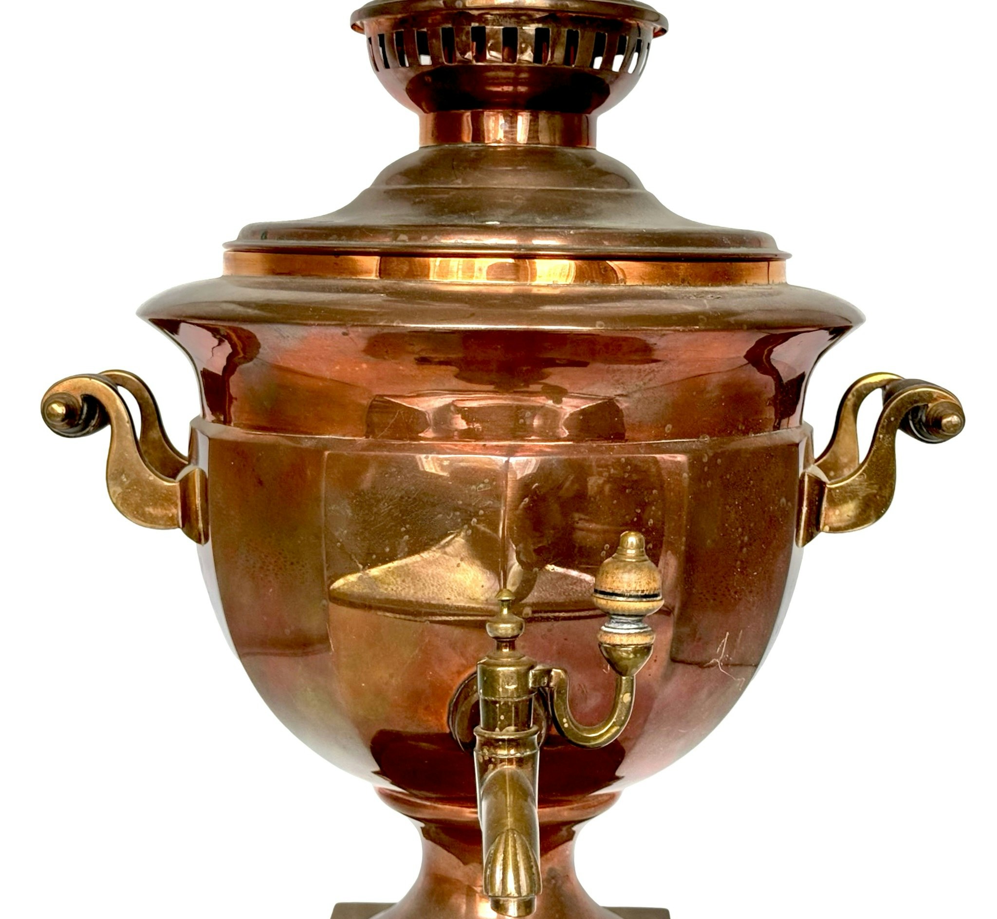 Samovar, kobber, Rusland, 1800-tallet, Stemplet