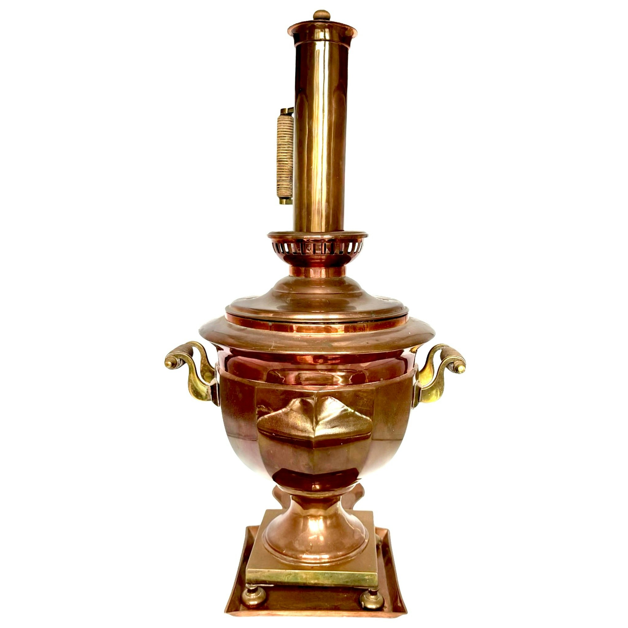 Samovar, koppar, Ryssland, 1800-talet, Stämplad