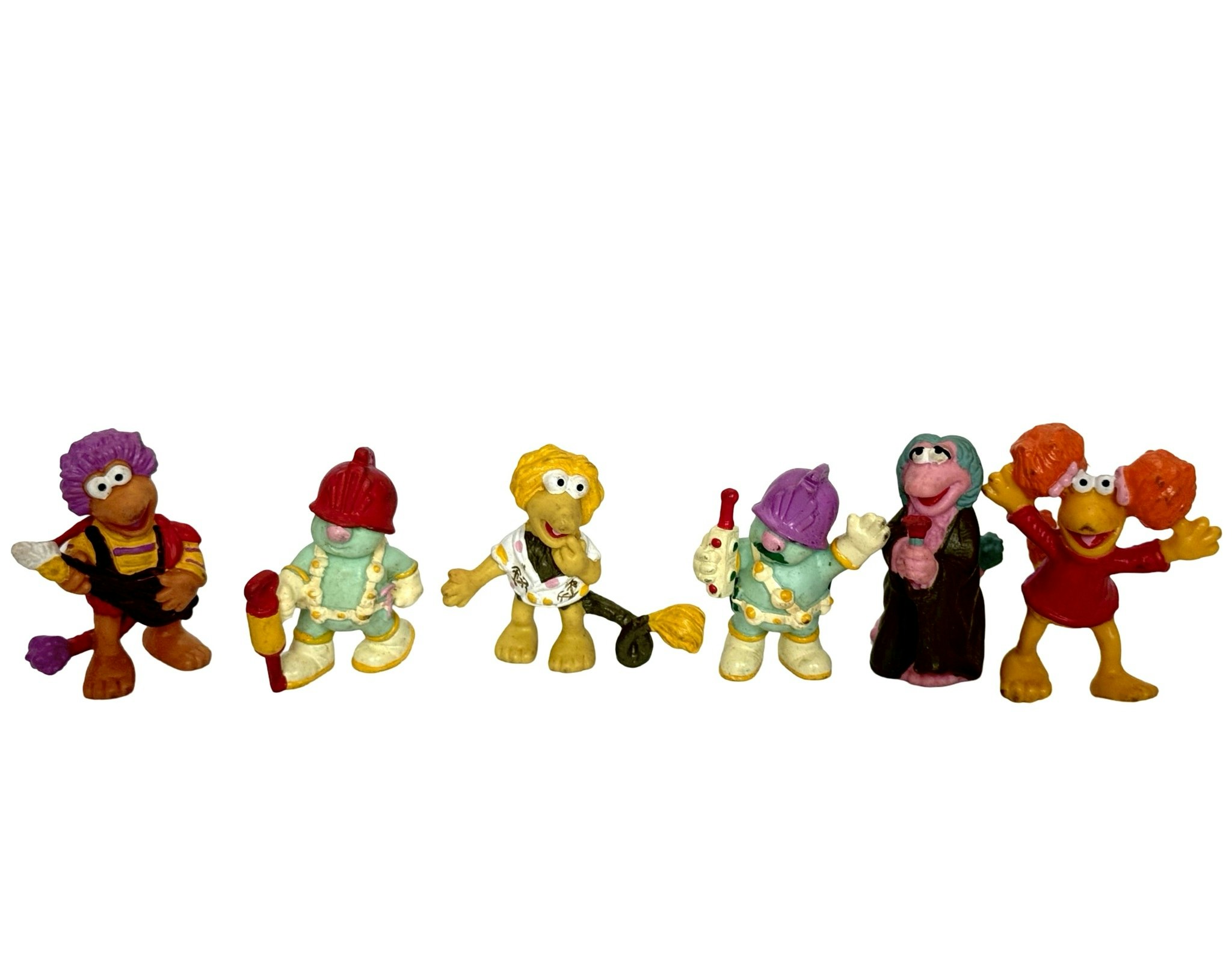 6 St. Fraggle Schleich figurer 1983