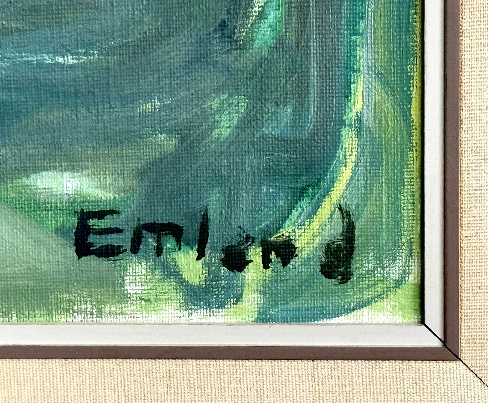 Einar Emland (1916-1994) Oljemålning på duk, signerad