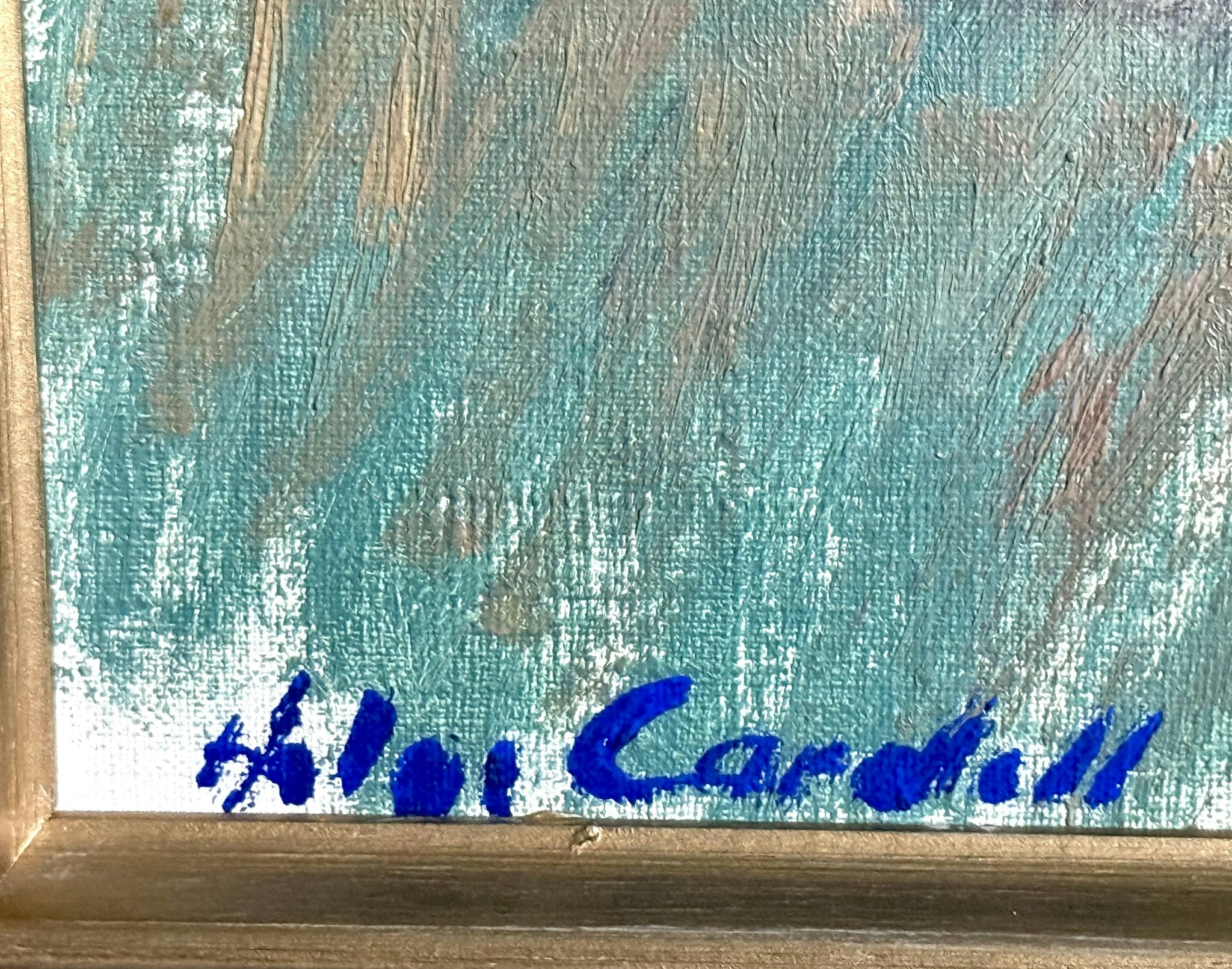 Helge Cardell (1902-1972), Oljemålning på duk, signerad
