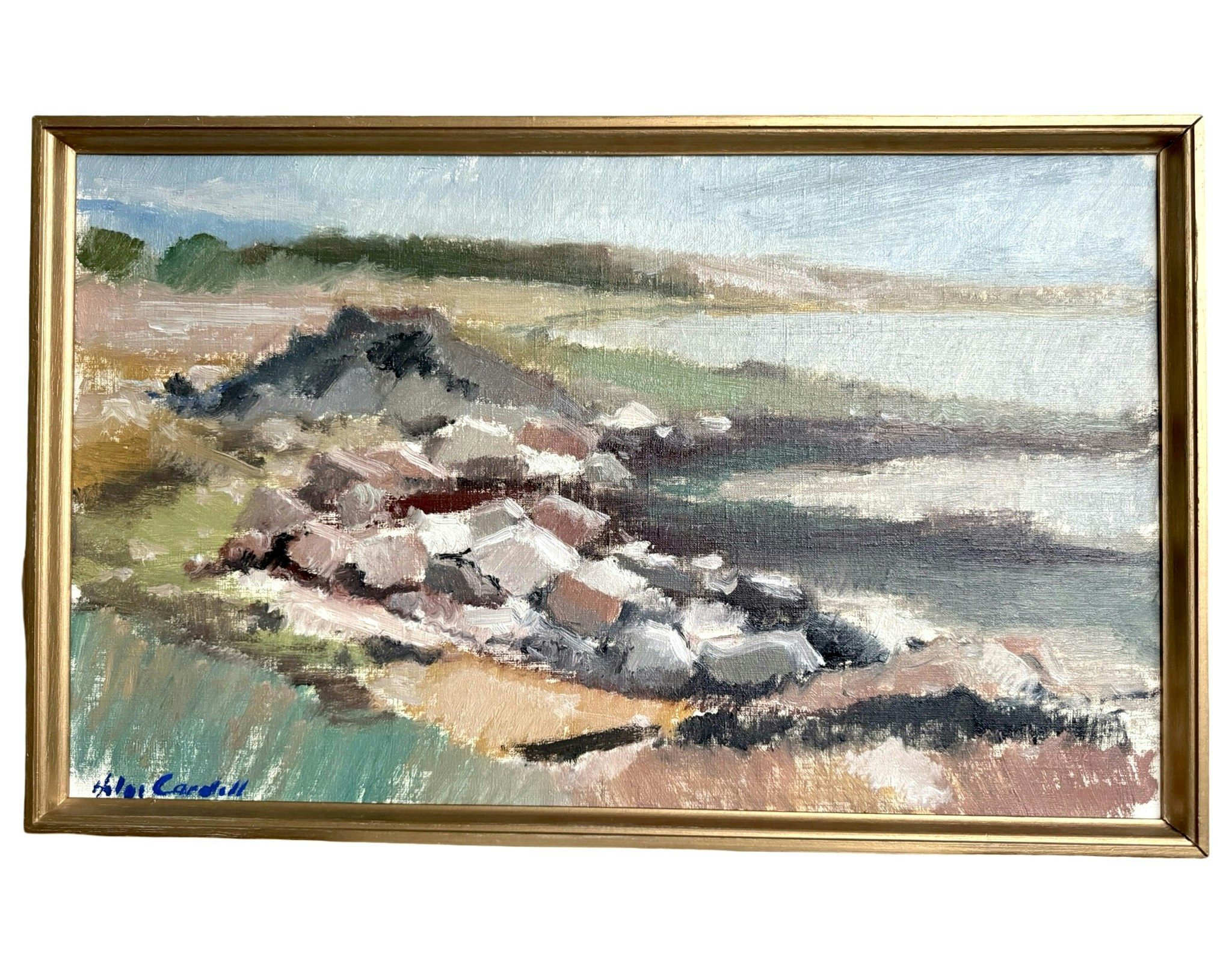 Helge Cardell (1902-1972), Oljemålning på duk, signerad