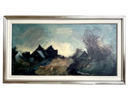 Arne Aspelin (Sverige 1911-1990), Oliemaleri på lærred, Signeret
