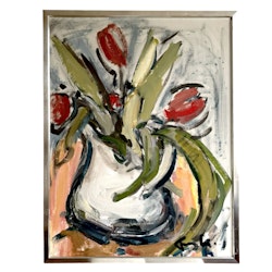 Frans Lundberg (1903-1993). Oljemålning på duk, Signerad
