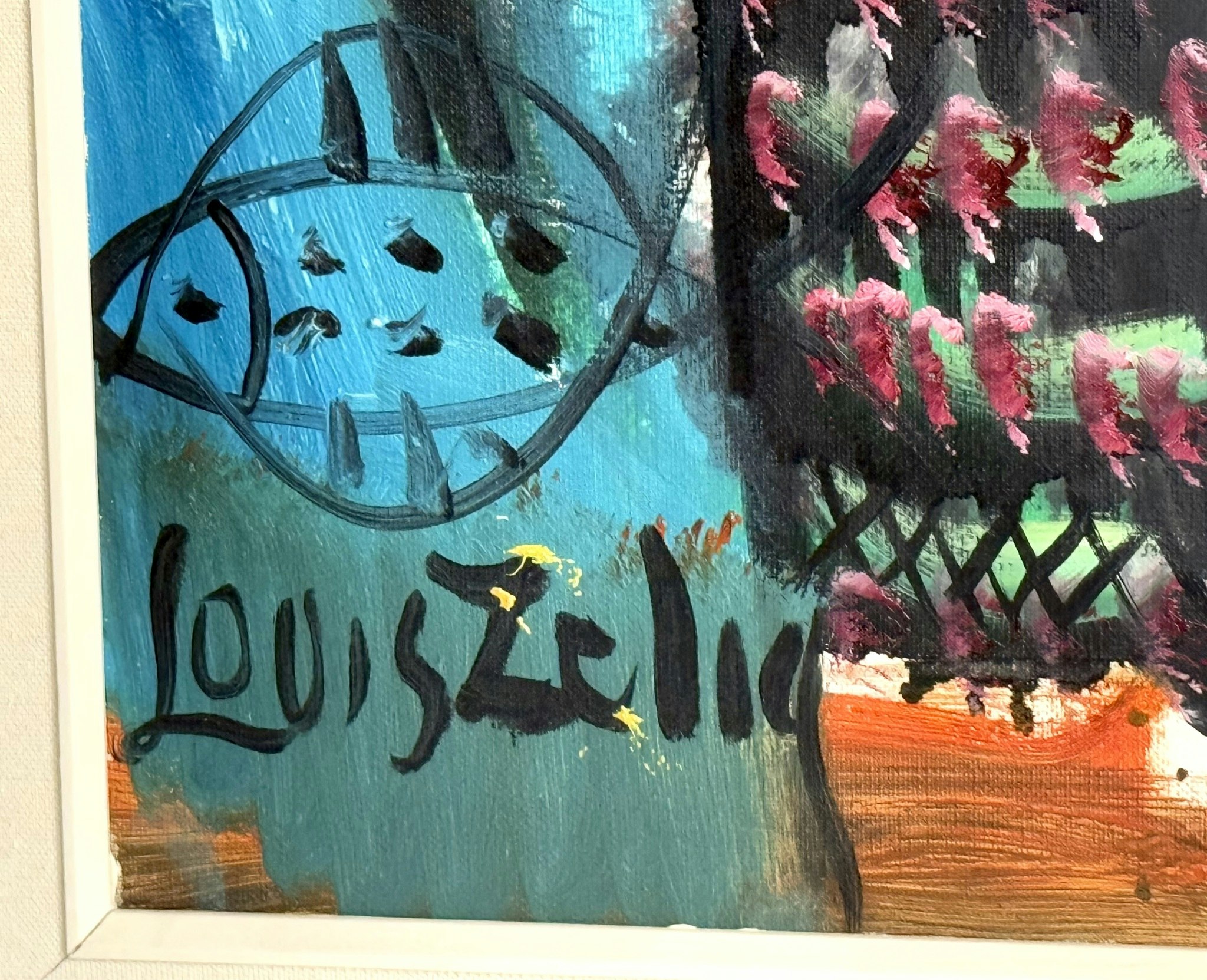 Louis Zelig (1922-1993), Oljemålning på duk, Signerad