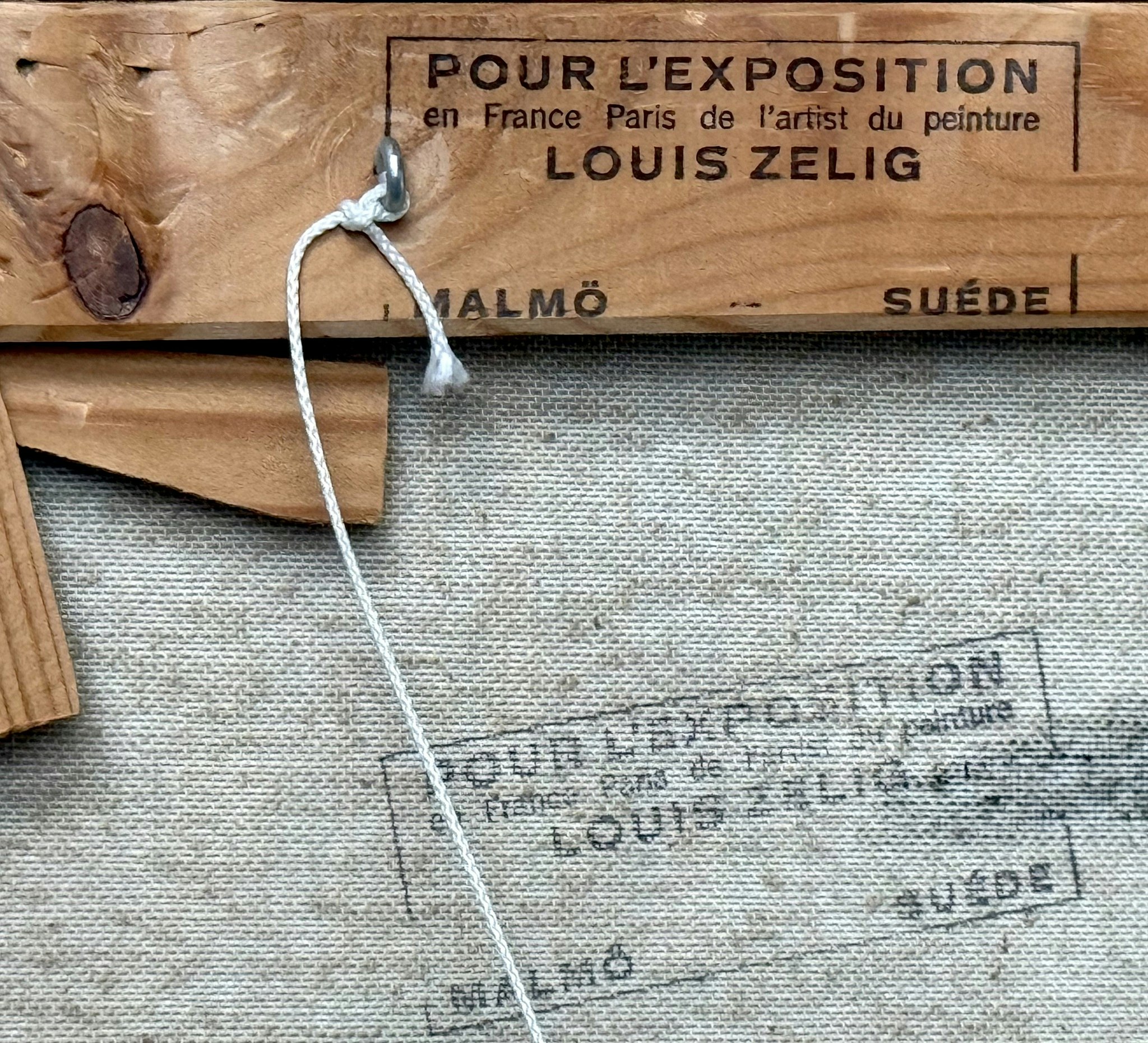 Louis Zelig (1922-1993), Oljemålning på duk, Signerad