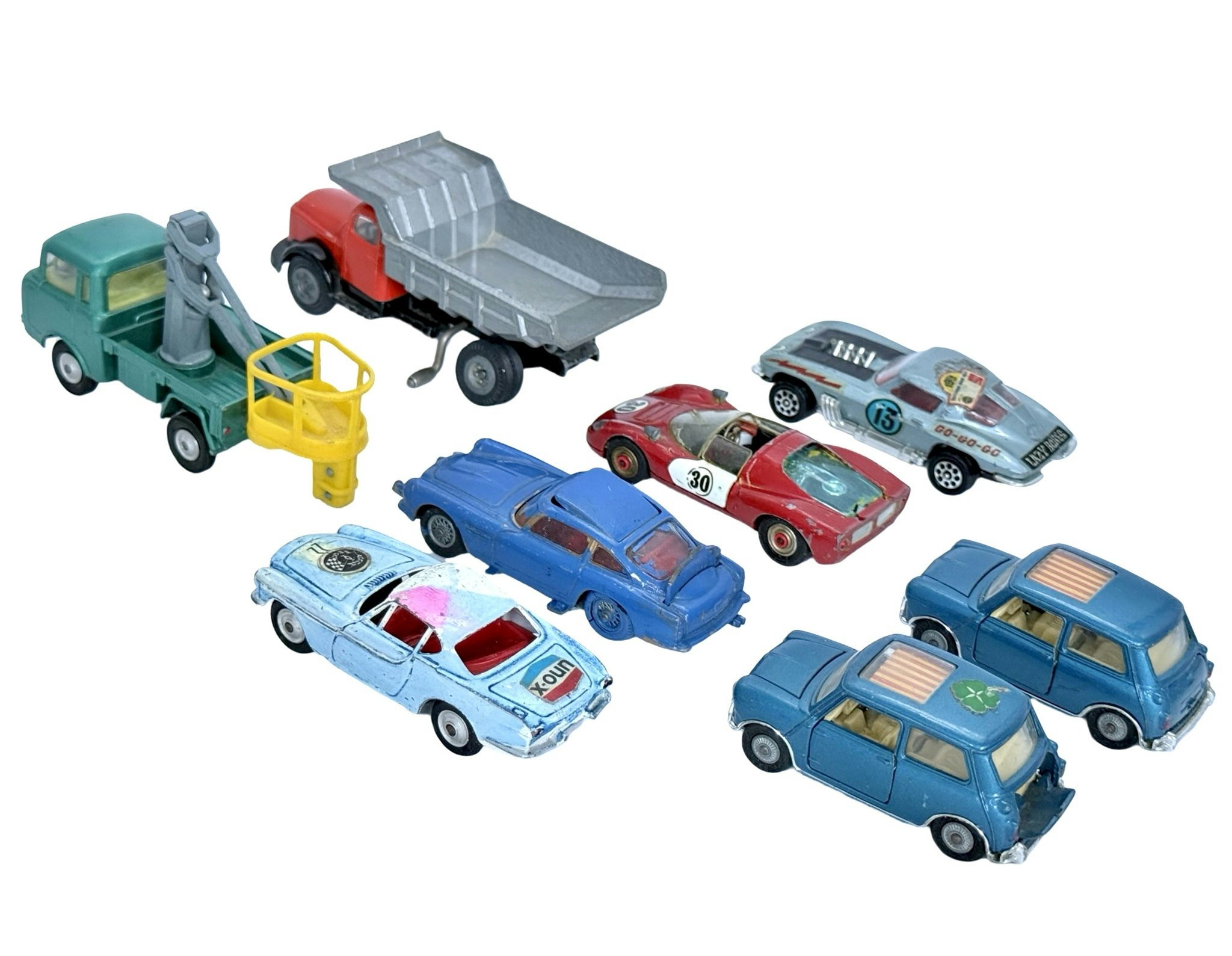 8 st, Corgi Toys leksaksbilar