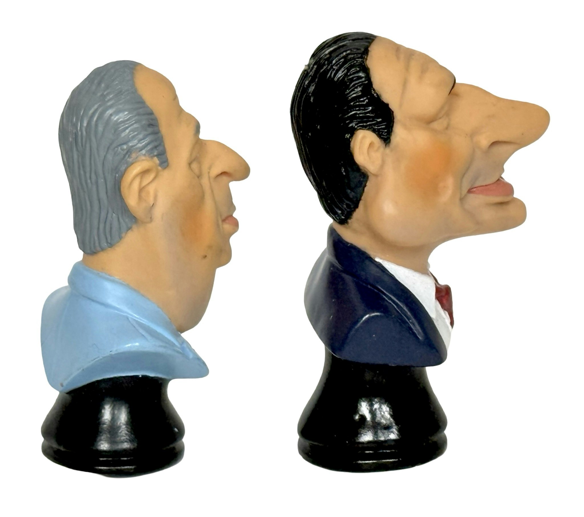 Plastfigurer buste Jacques Chirac & Edouard balladur