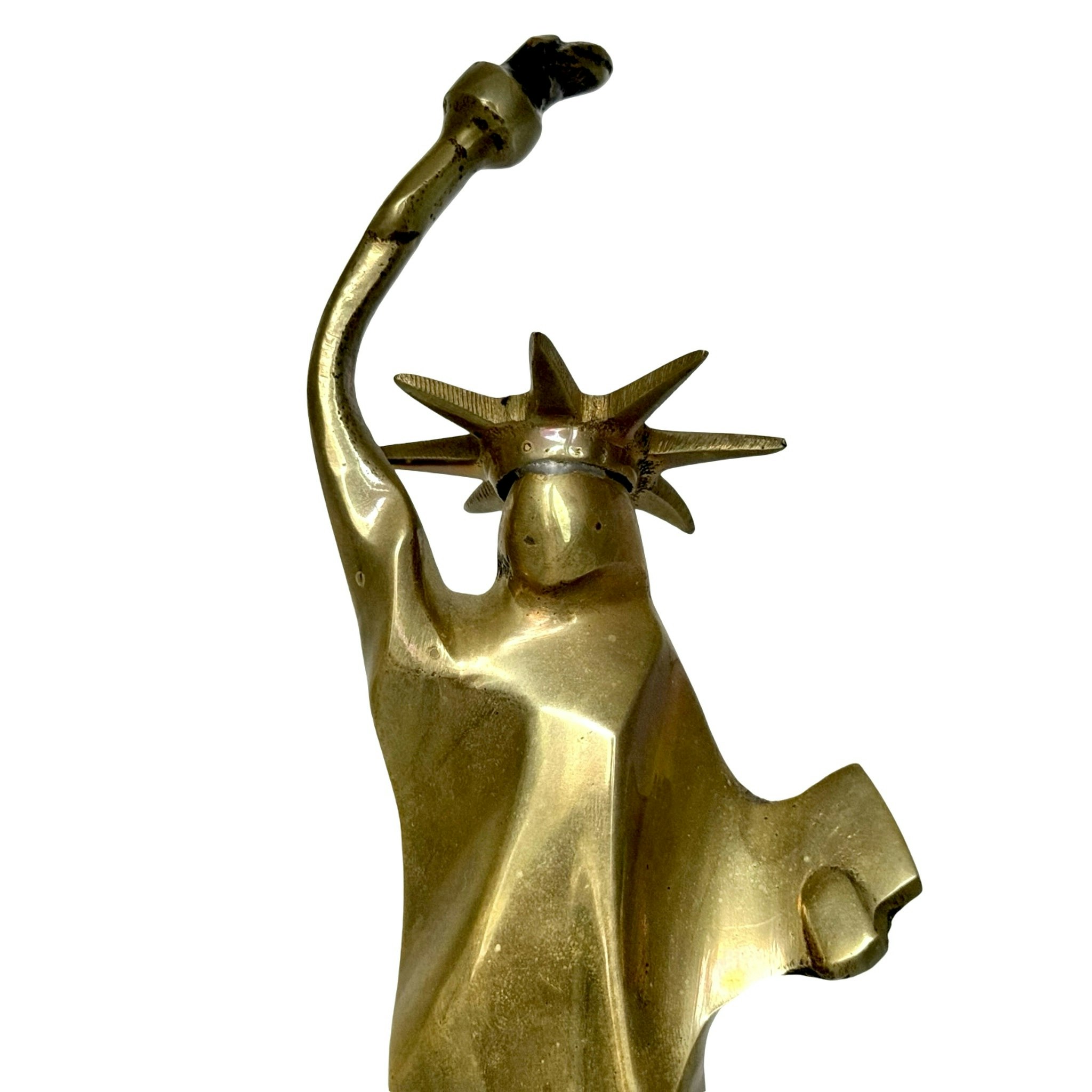 Frihetsgudinnan skulptur med marmorsockel, X Golden America Award For Quality