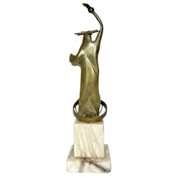 Frihetsgudinnan skulptur med marmorsockel, X Golden America Award For Quality
