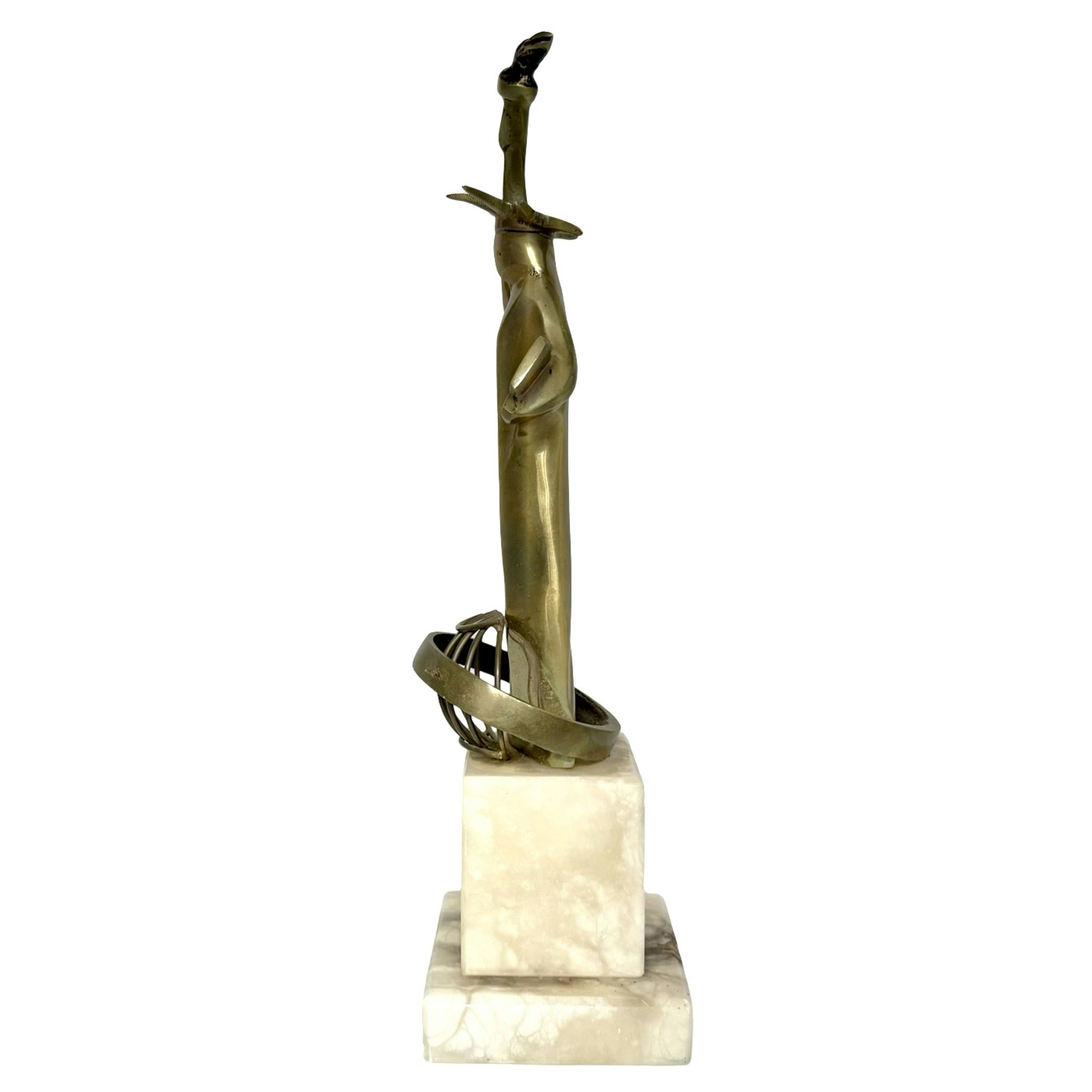 Frihetsgudinnan skulptur med marmorsockel, X Golden America Award For Quality