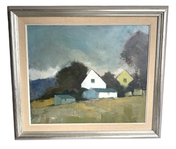 Arne Aspelin (Zweden 1911-1990), olieverf op paneel, gesigneerd