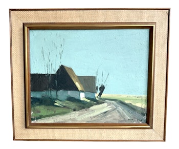 Bengt Hillgrund (Sverige, 1935-1981), Oljemålning på duk, Signerad