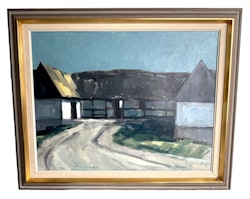 Bengt Hillgrund (Sverige, 1935-1981), Oljemålning på duk, Signerad