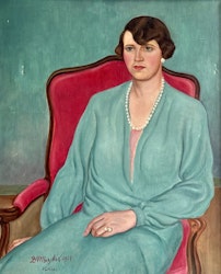 Dimitrios Mezikis 1927 Paris, Oljemålning på duk, Signerad