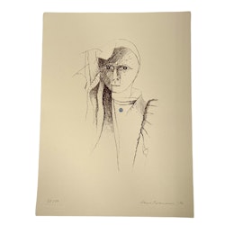 Uno Svensson ( Sverige 1929-2012). Litografi 28/50, signerad och daterad -90