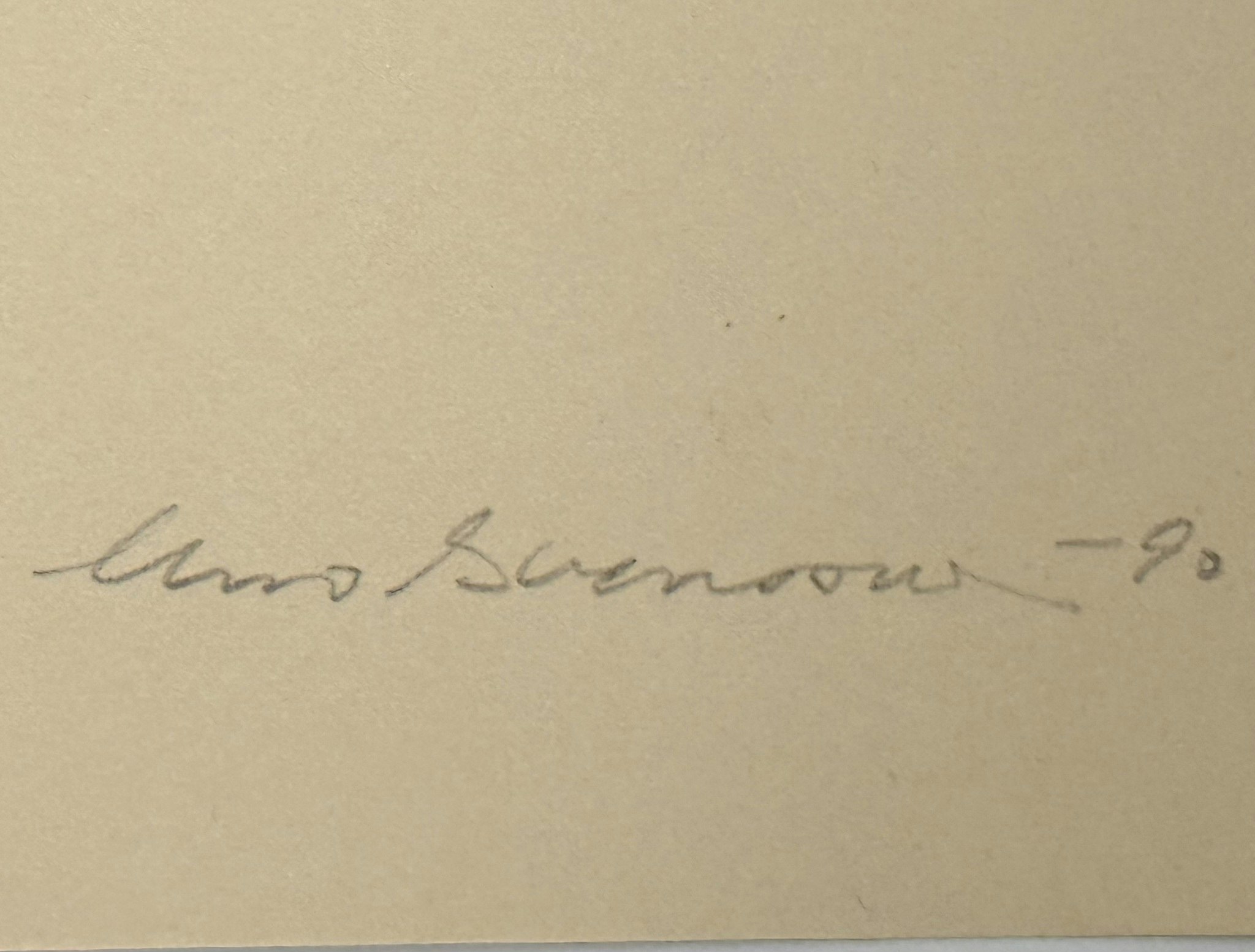 Uno Svensson ( Sverige 1929-2012). Litografi 28/50, signerad och daterad -90