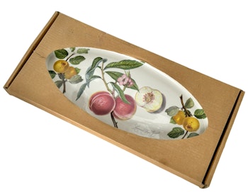 Oval tallrik i porslin, Susan Williams-Ellis, Portmeirion, England
