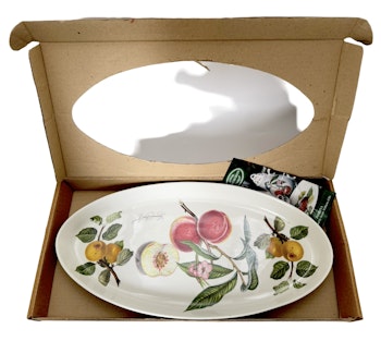 Oval tallrik i porslin, Susan Williams-Ellis, Portmeirion, England