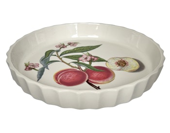 Flan fat pajform i porslin, Susan Williams-Ellis, Portmeirion, England