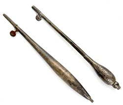 Antik Virknålar /Tamburnålar av silver, 1800-talet