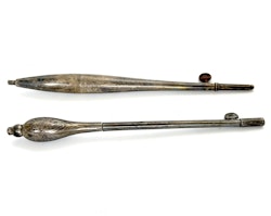 Antik Virknålar /Tamburnålar av silver, 1800-talet
