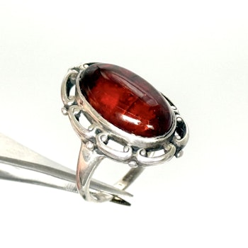 SDNF Vintage Sterling 925 hopeasormus keltaisella