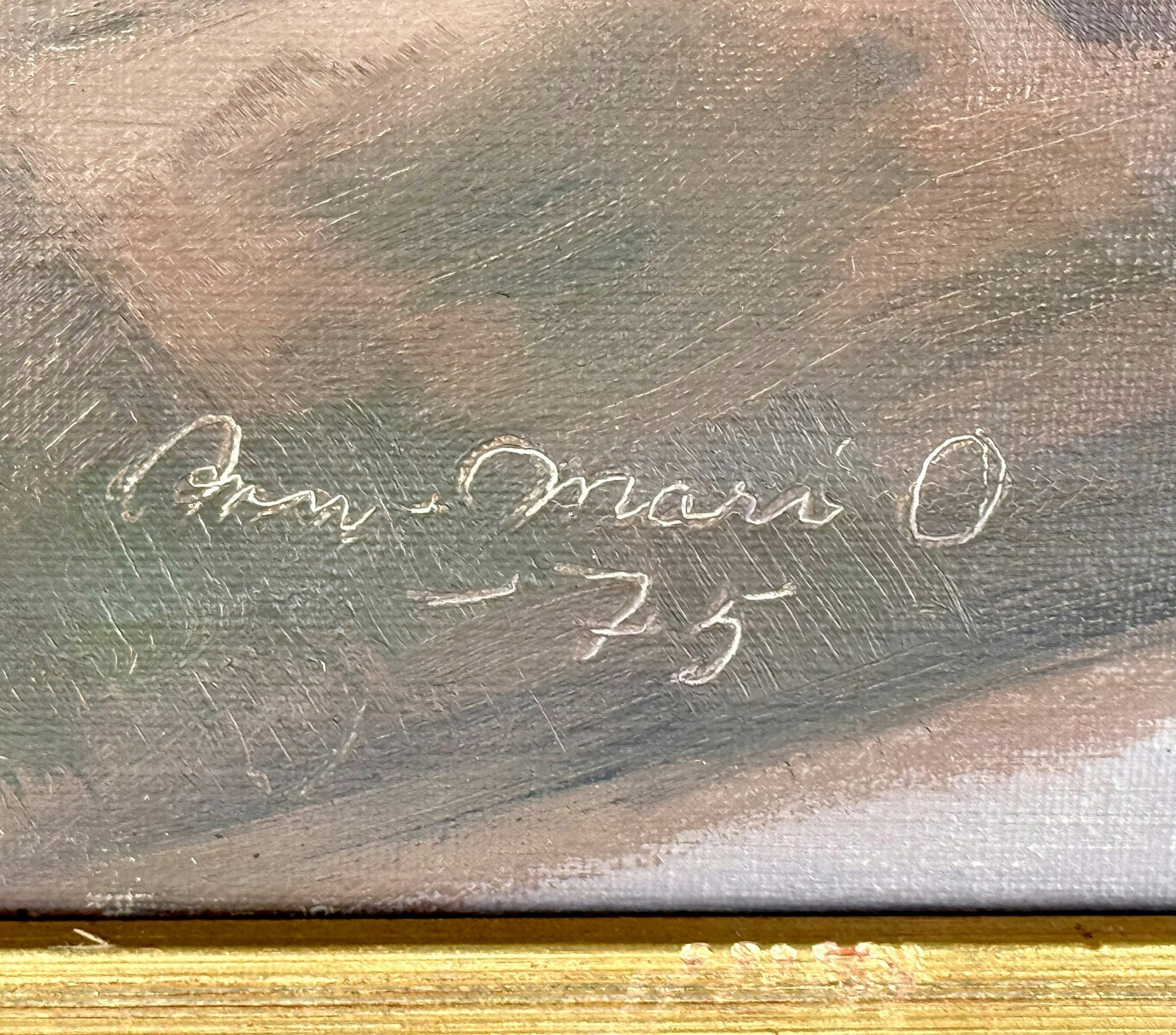 Ann Marie Olssen, Oljemålning på duk, Signerad