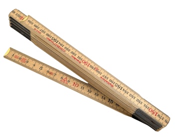 50 st, HULTAFORS 559-2-10 Måttstock, Trä 2 meter, Oanvänt