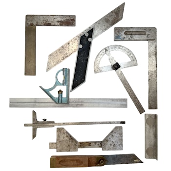 Mätinstrument, Stanley No.25 8 vinkelmätare, kombinationsvinkel, Gradskiva, Ställbar vinkelhake m.m.