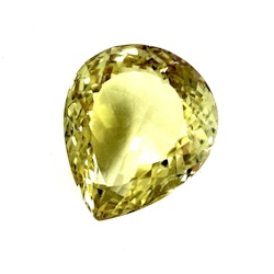 31.61 Karat naturlig obehandlad Citrin med certifikat