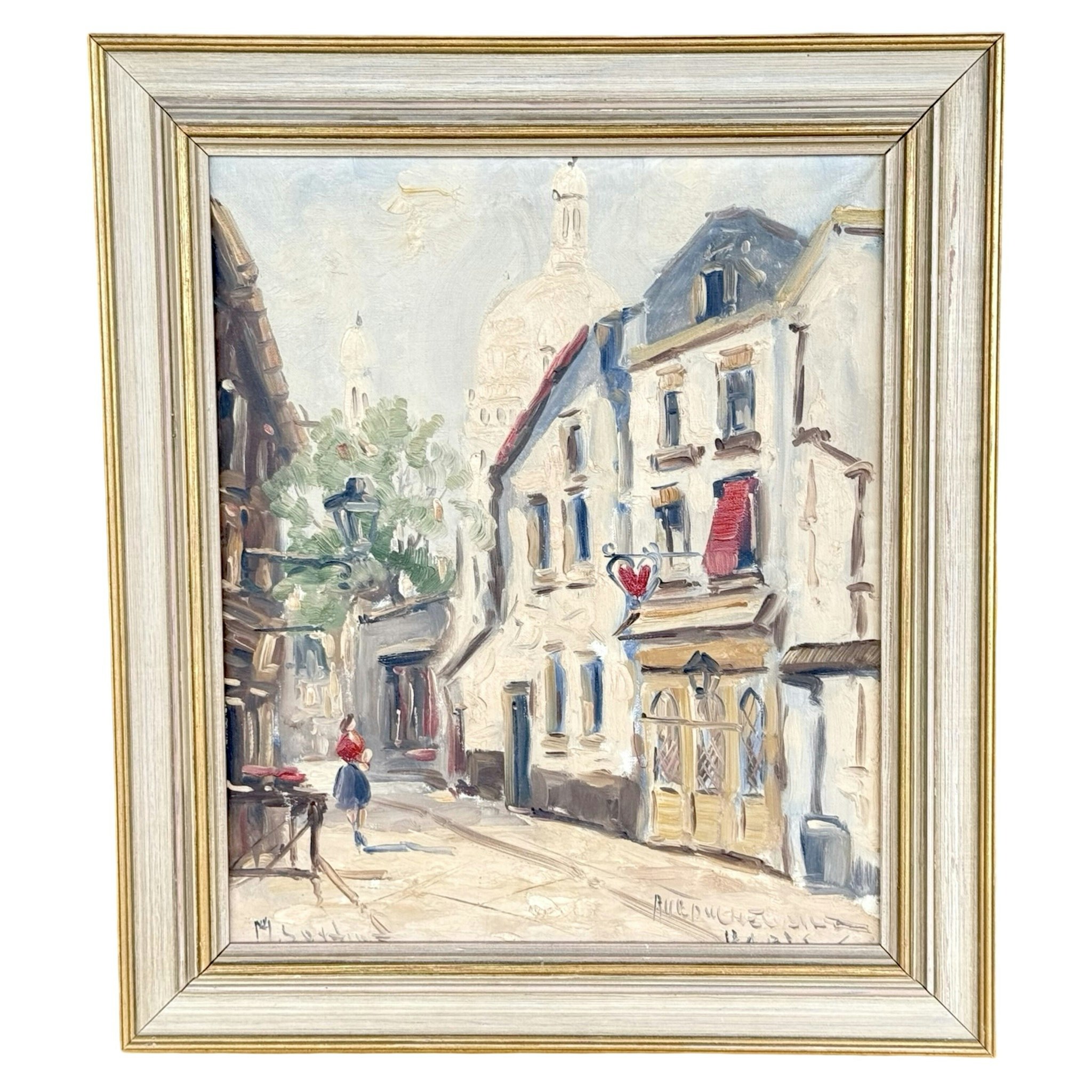 Michel Soutine (1941-1986). Paris motiv, Oljemålning på duk, signerad