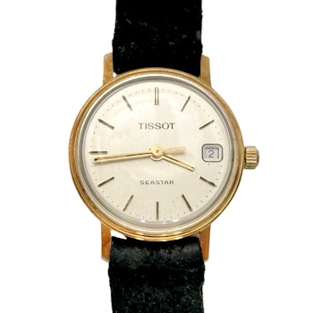 Tissot Seastar Quartz dam armbandsur. guldklocka, 18k