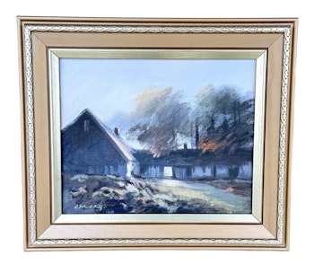 Lars Nordström (Szwecja, 1931-2001). Obraz olejny na płótnie, sygnowany