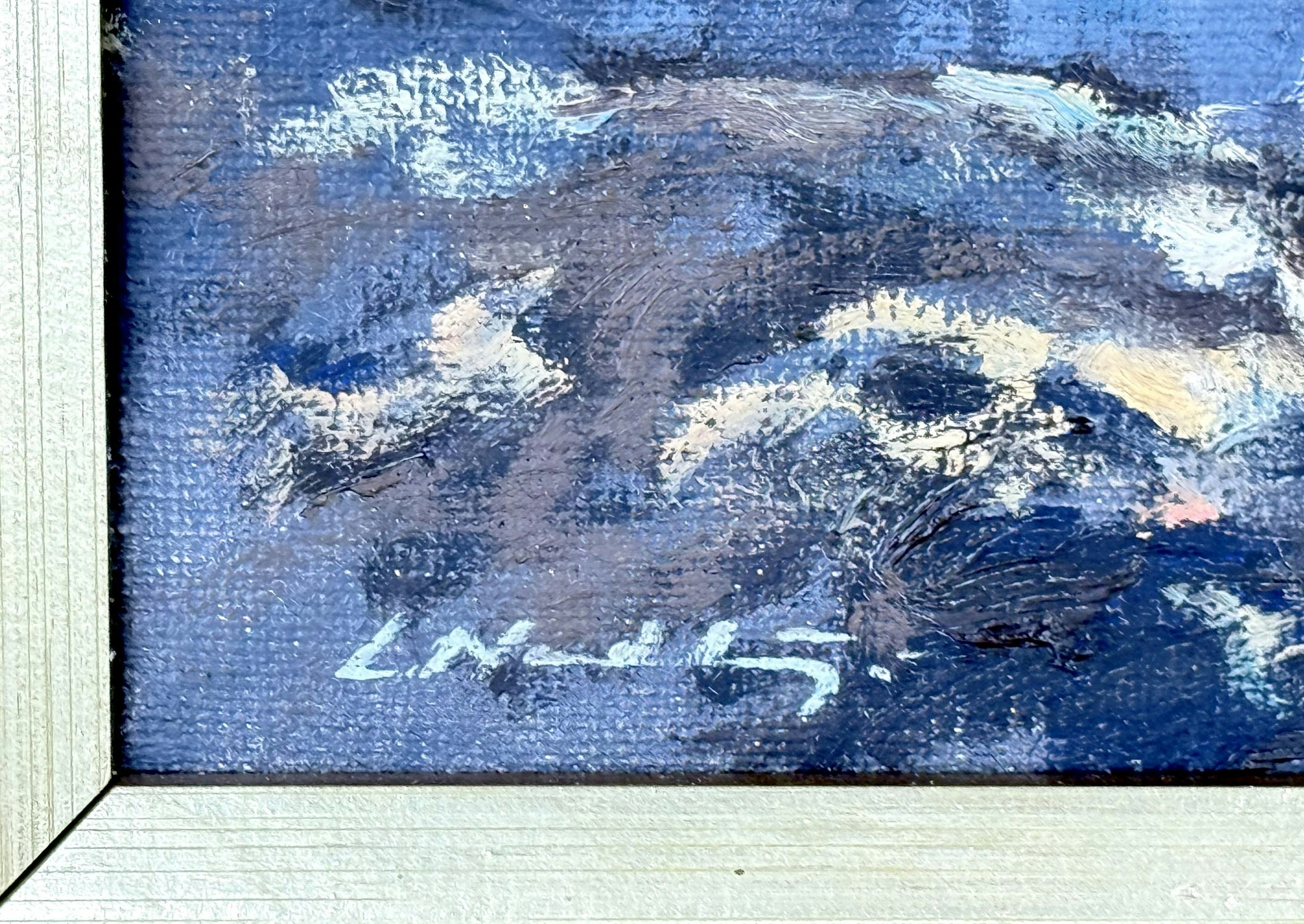 Lars Nordström (Sverige, 1931-2001). Oljemålning på duk, Signerad