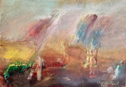 Agneta von Koskull (f. 1947). Blandteknik, signerad