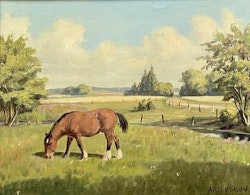 Max Arildskov ( Danmark 1896-1986). Oljemålning på duk, Signerad