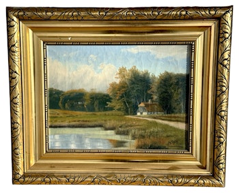 Fredrik Moe (1863-1953). Obraz olejny na płótnie, sygnowany