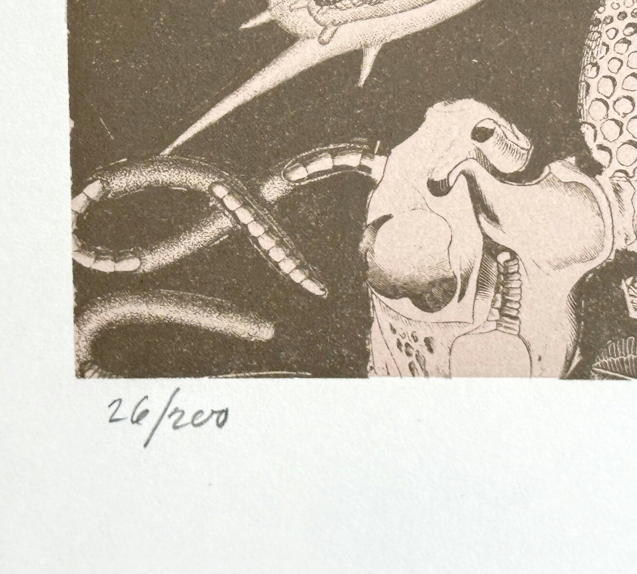Poul Hansen Skelbye, ( Danmark, 1919-2002). färglitografi 26/200, signerad