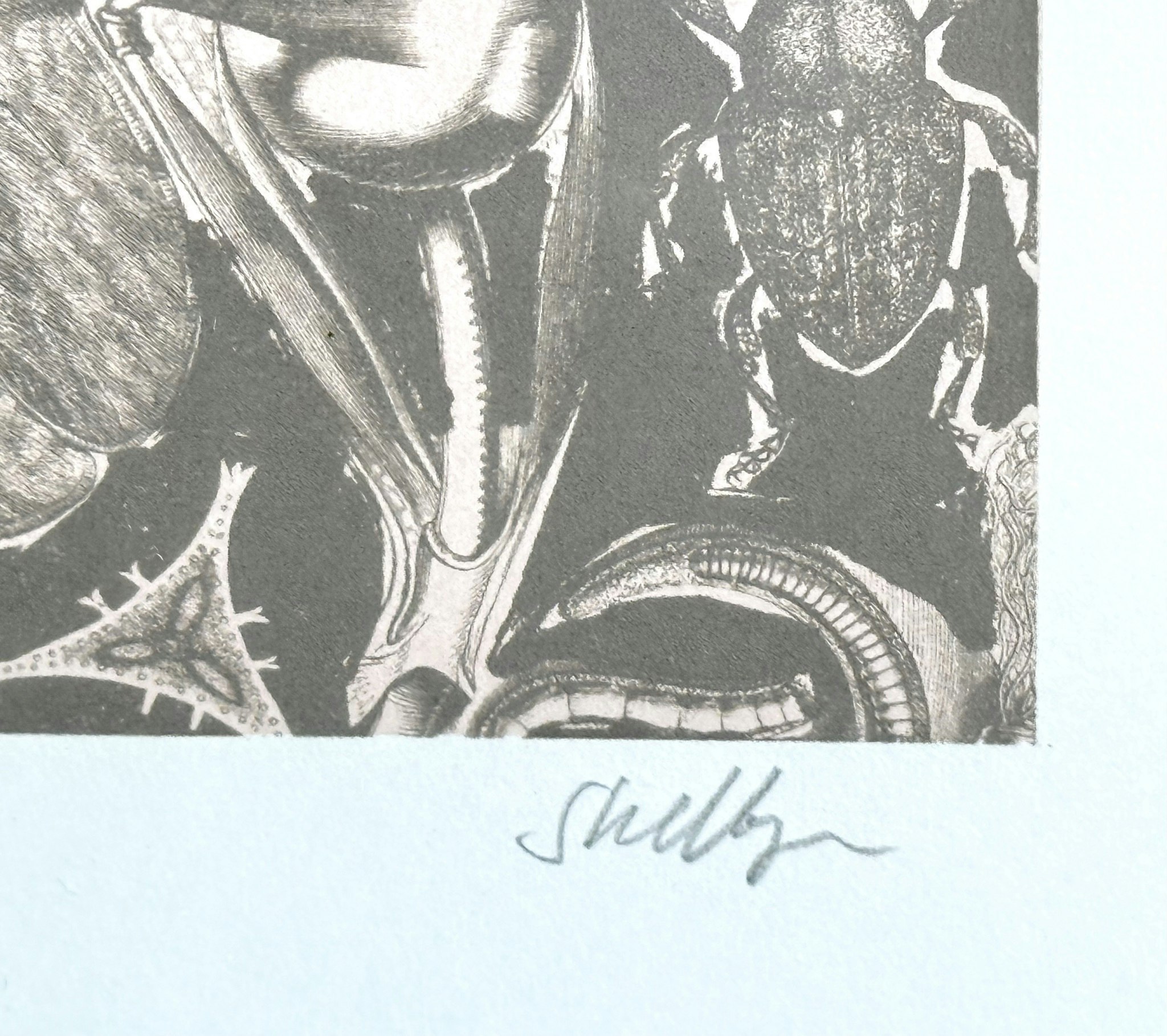 Poul Hansen Skelbye, ( Danmark, 1919-2002). färglitografi 26/200, signerad