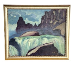 Kai Flygare, Peinture à l'huile sur panneau, Signée